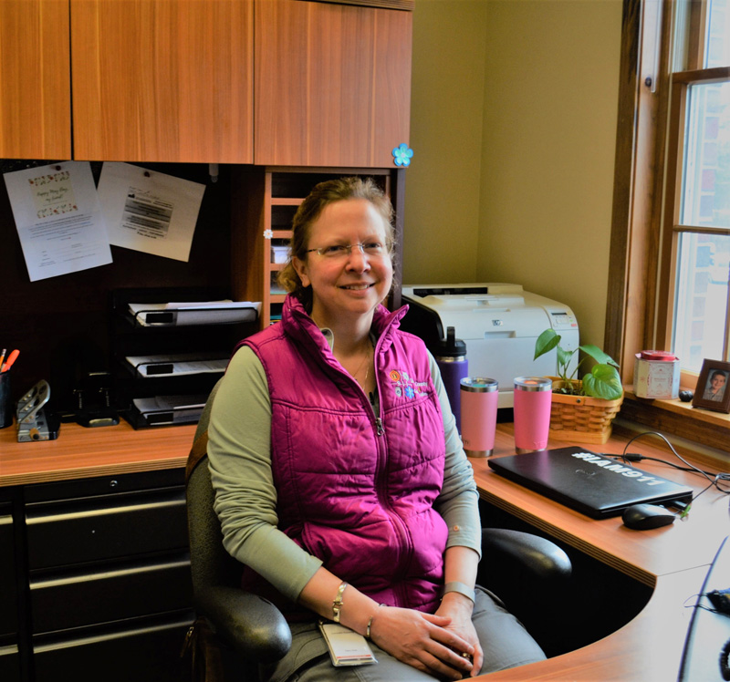 Tara Doe, of Newcastle, is the new director of the Lincoln County Communications Center. The center fields 911 calls and dispatches emergency services throughout the county. (Charlotte Boynton photo)