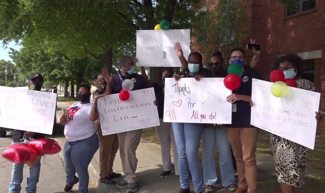 Parade of first responders honors Columbia 911 operators (SC)
