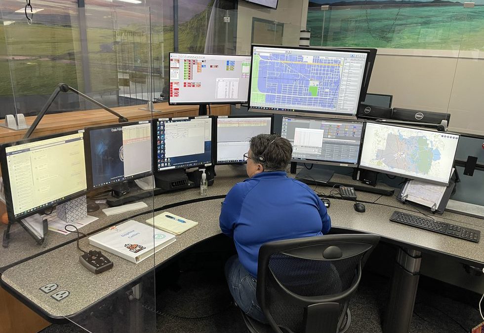 Ocala Police Department 911 dispatch center takes on fire rescue calls (FL)